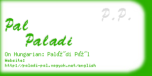 pal paladi business card